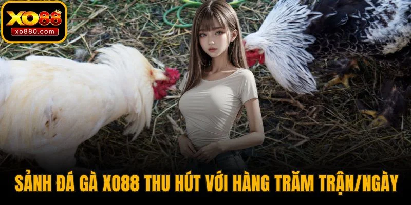 Sảnh đá gà XO88 thu hút với hàng trăm trận/ngày